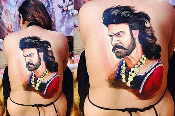 Here is why Prabhas shared this Baahubali fan bare back pictures