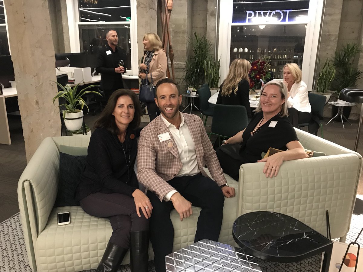 RJStelter's tweet photo. That was a banner evening. My goodness @pivotinteriors, you have THE best space in North America. Thanks for an awesome #PivotPOV event &amp; for featuring @HermanMiller Elements! #Inspired https://t.co/FIBae5Do0G
