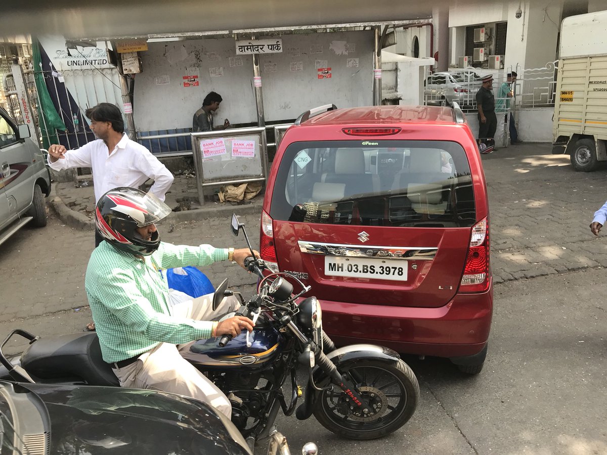 SunilGhate1's tweet photo. #LBS Rd Ghatkopar- Spectra motor’s blocks half of the road &amp; footpath forcing pedestrians on the fast lane. The bus stop isn’t spared either! Rule says vehicles cannot be parked within 15 metres from #BEST bus stop! @RidlrMUM @smart_mumbaikar @CPMumbaiPolice @ShivSena @BJP4India https://t.co/9cGIoGbNVX