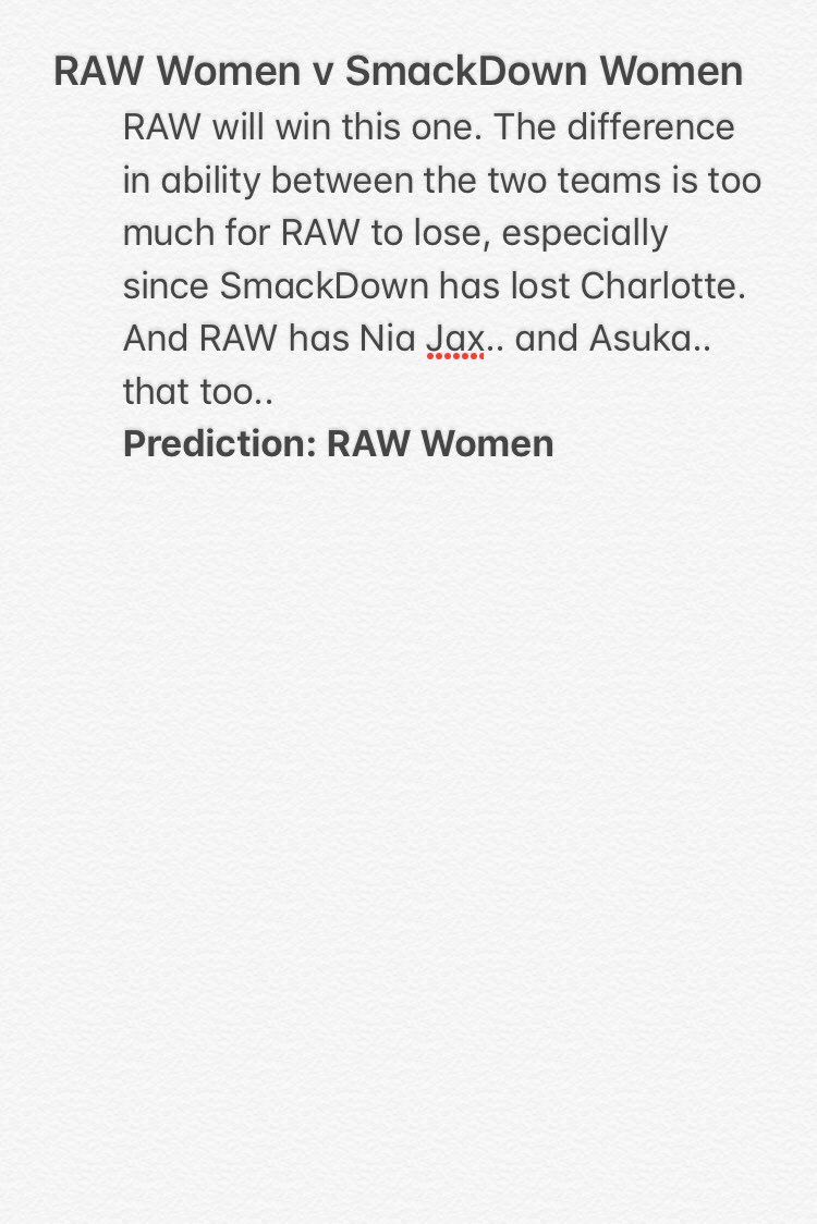 MyFeedSmackChat's tweet photo. #SurvivorSeries PREDICTIONS ARE HERE!!  #RAW #SDLive #WWE 
.
.
.
Let us know what you agree and disagree with.. what you would change, and send us your predictions we will RT them! 
.
Follow #SmackChat for more predictions and banter! https://t.co/K6IahkTIMC