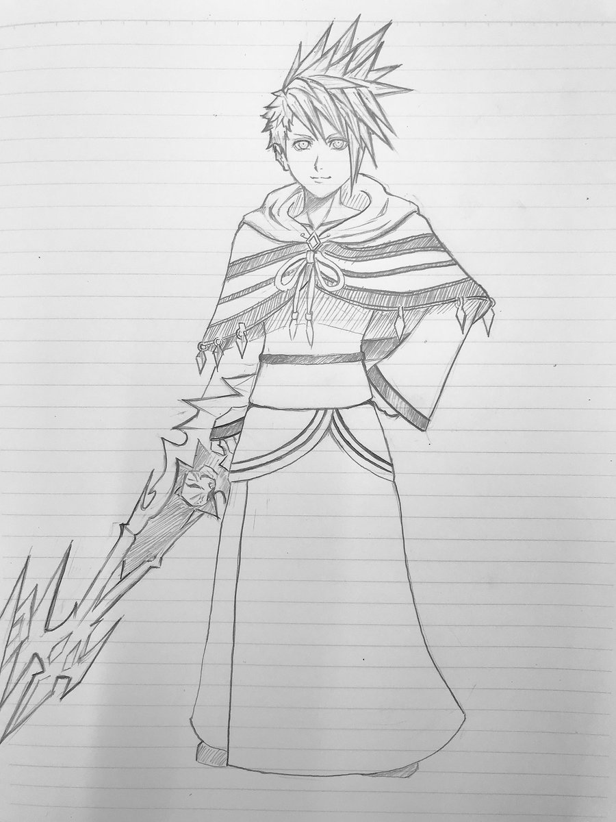 セナ Twitterissa 前回描いた予知者の中でもグウラの評判が良かったみたいなので今度は正面から描いてみました キーブレードも髪もツンツン セナ Twitterissa 前回描いた予知者の中でもグウラの評判が良かったみたいなので今度は正面から描いてみました キーブレードも髪もツンツン