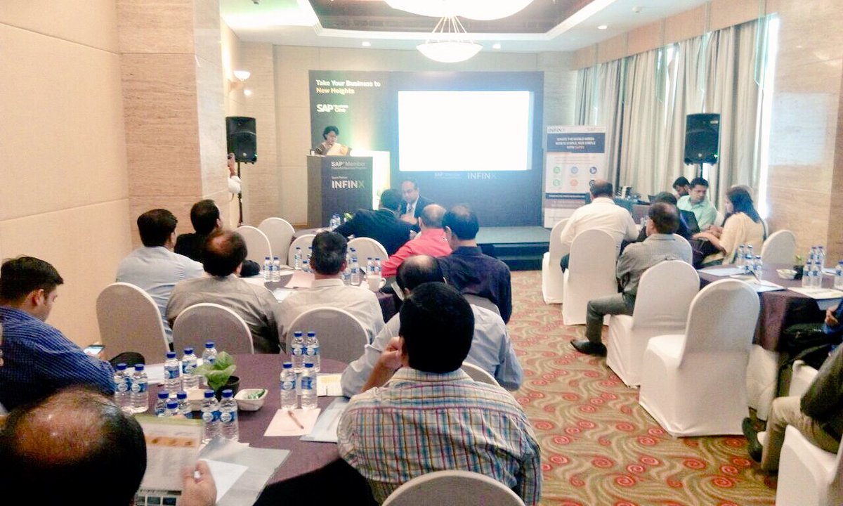 anil_marali's tweet photo. @Infinxinc @SAPBusinessOne @NitinParanjape @Erwan_philippe @Sku890 @MFahadHafeez @Nikita_g026 @satishkumarm @ahjoshi @AmeySarode @RupamSaxena Flash News!! @Infinxinc event in #Mumbai is kickstarted!! @Vik_US_UK_IN talking about how #SAP #ERP is helping #SMEs to manage every aspect of business with #SAPBusinessOne &amp; become #GST compliant. With @RupamSaxena @ahjoshi @rohithasri @SAPIndia https://t.co/crCWynapoG