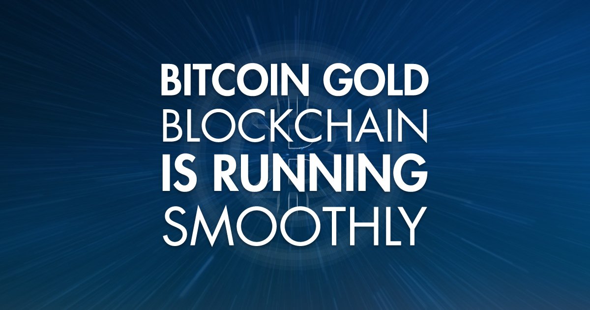 bitcoingold's tweet photo. Hello miners and users!⛏️⛏️
It’s the third day after the launch of the Mainnet, and we’re pleased to say the #BitcoinGold blockchain is stable and growing as expected.

https://t.co/SA6PdmQX0Y https://t.co/VrljdfiXMq