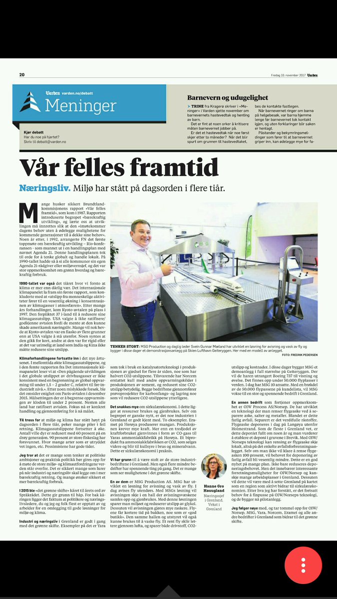 gro_haugland's tweet photo. Næringslivet i Grenland har forlengst koblet seg på det grønne skiftet og bidrar til vår felles framtid. https://t.co/cW5MR5ji03
