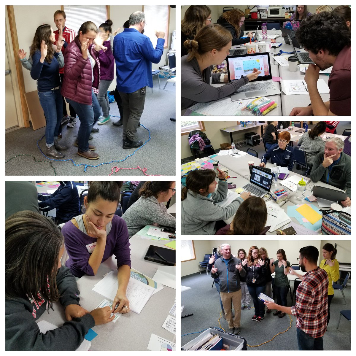 thinksci's tweet photo. Spent the day facilitating an amazing group of teachers digging into energy understanding and modeling energy-matter stories! #PASTL #NGSS https://t.co/Fba2VqOwPv