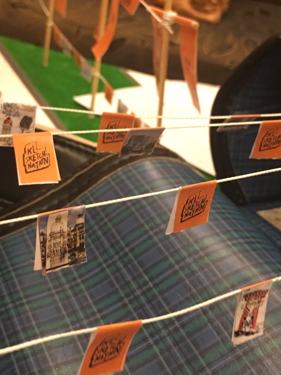 twt_seni's tweet photo. So these artworks as such contributed by our sketchers will also be presented in the 'street' we created through our iconic '#sidaisketch' with all 52 sketches is hanged all over the model. :) https://t.co/lxa9sVwwcd