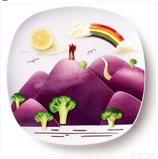 Frothy_boy's tweet photo. Via RedHongyi's Insta https://t.co/X7m3Jf08qe
#VoteYes #marriageequality #AustraliaSaidYES 
#foodArt
#RedHongyi https://t.co/EgYqI6f3Bc