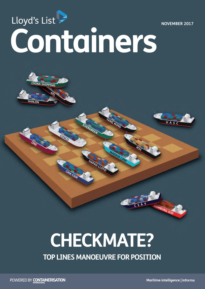 Divya_LL's tweet image. CHECKMATE? 👑 Top lines manoeuvre for position 🚢 Latest edition out now - bit.ly/2hsoykv