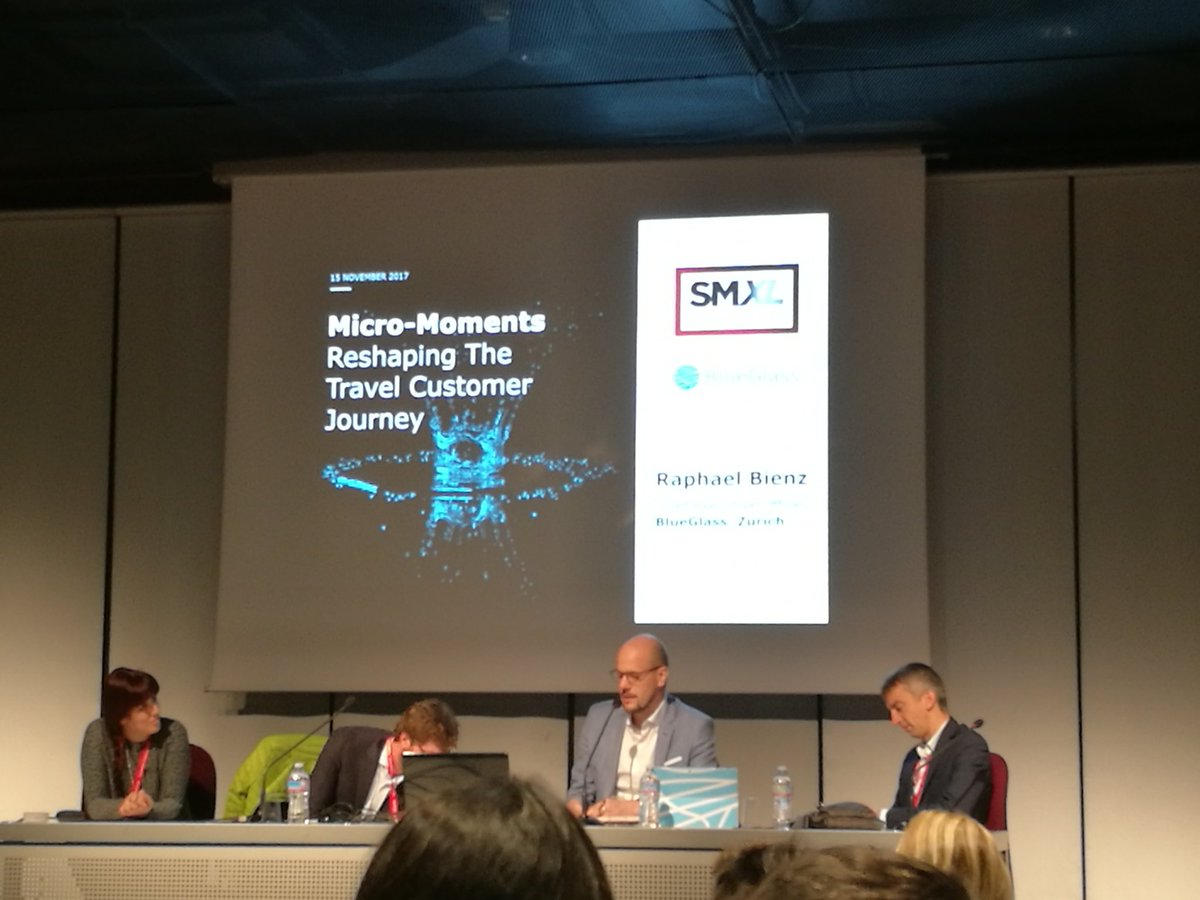 AlmMueller's tweet photo. @rbienz spreading the knowledge about fragmented customer journeys and how to reach users in those micro moments #micromoments #Travel #SMXLmilan https://t.co/jbsPWck9QR