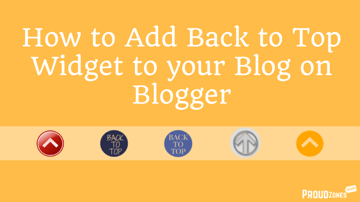 proudzones's tweet photo. How to Add Back To Top Button Gadget in Blogger Blog
#Backtotop
#Bloggergadget
https://t.co/ouD63G2AUf https://t.co/LKIwSEh8be