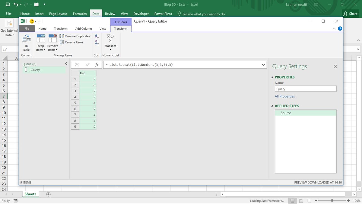 kathrynnewitt's tweet image. Looking at lists with Excel Power Query for my 50th issue sumproduct.com/blog/article/p… #powerquery
