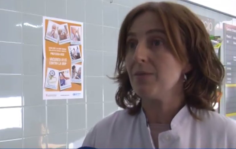 HTVCEbre's tweet photo. L'infermera del #CAPTemple, Cristina Sanz explica a @canalte:  "L’arribada del fred es disparen les peticions de vacunació de la grip" Fins a principi de desembre es pot demanar cita els anomenats col·lectius d riscs. 📽: https://t.co/qq4r8oyUUM https://t.co/RtnUAZDQyL
