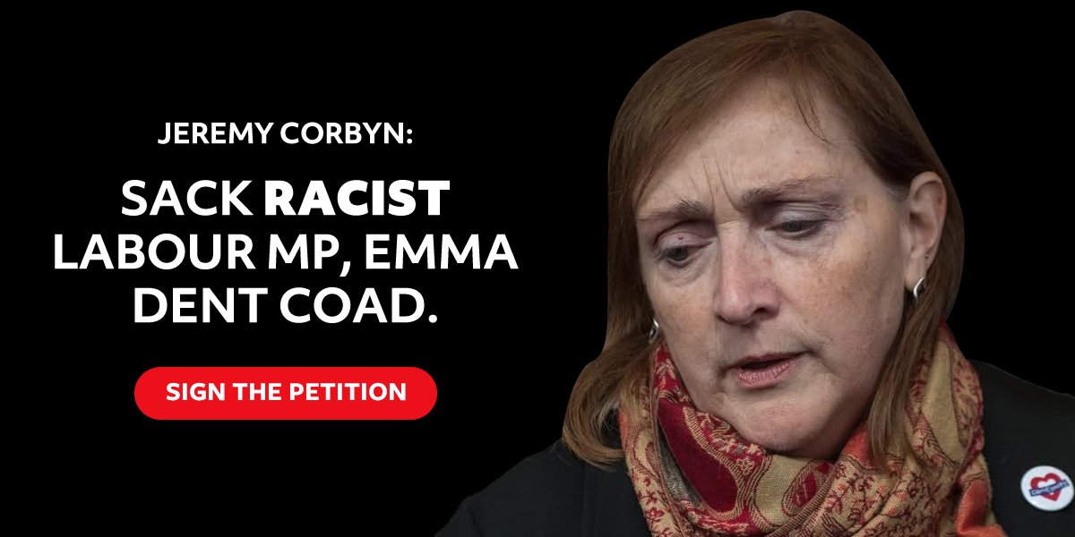 reignitebritain's tweet photo. SIGN OUR PETITION: Tell Jeremy Corbyn that vile racist Emma Dent Coad should be sacked... https://t.co/gmvSoyyUjh https://t.co/aFNZIEMUgU