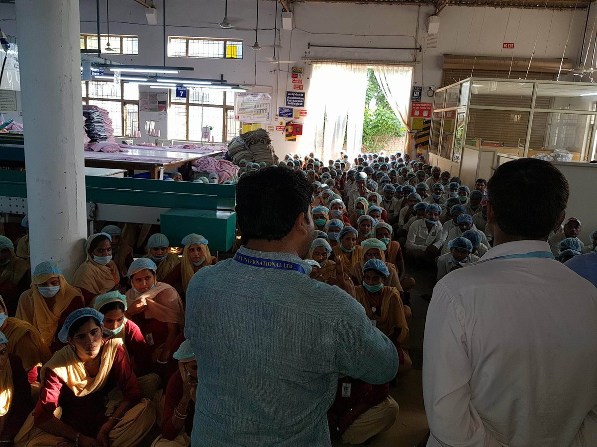 Change starts with people. STWI organizes awareness sessions for #textile factory workers, to raise their awareness on the importance of efficient #water, #energy and #chemical use. <a href="/siwi_water/">SIWI</a> <a href="/SweWaterHouse/">Swedish Water House</a>