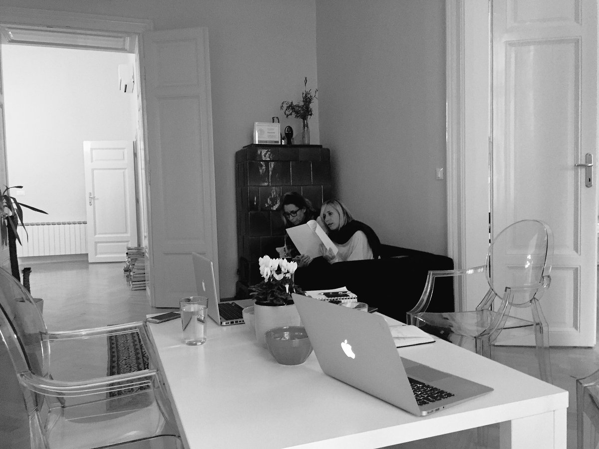 Daily coordination / w <a href="/anjabauer_/">Anja Bauer</a> and <a href="/Jelena_Me/">Jelena</a> #brandingagency #agencylife