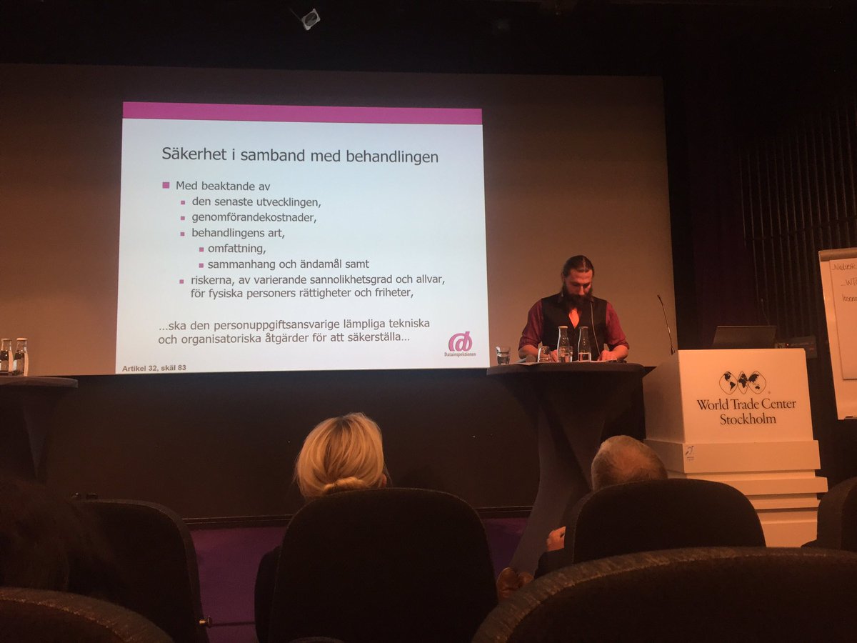 HelenaTraneving's tweet photo. Idag utbildning med Datainspektionen på World Trade Center, Stockholm - nya regler som implementeras hos HRAK. #PrataAkassa #hrak https://t.co/aIzPVji5kB
