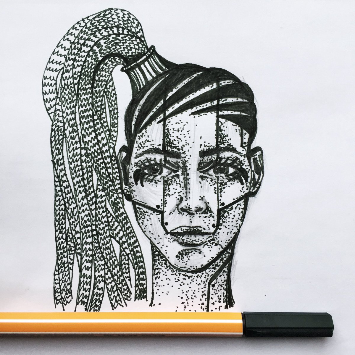 innyspa's tweet photo. Sketch character 🤔👻 #sketch #girl #character #fantasy #scifi #design #artist #myart #abstractart #creative #urbanart #art #innapd #kitolecom #paint #drawing #robot https://t.co/qiQNURXMDs