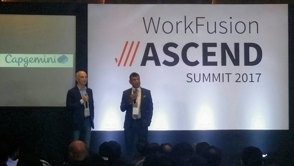 scottleechannel's tweet photo. @alyashok @workfusion President and Abhaya Gupta @Capgemini EVP discussing Global Strategic Reseller Alliance in Mumbai #WFAscend #RPA #IntelligentAutomation https://t.co/jipPoRlYZr