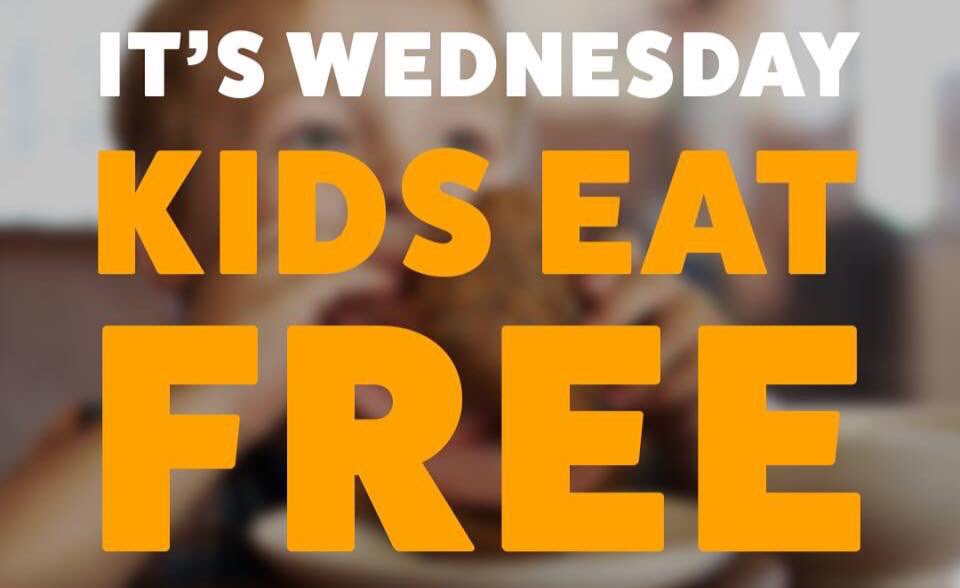 Wednesday Food Offers at The Quays, available 11:30am-3pm, 5pm-9pm  #kidseatfree #happyhumpday #freefood