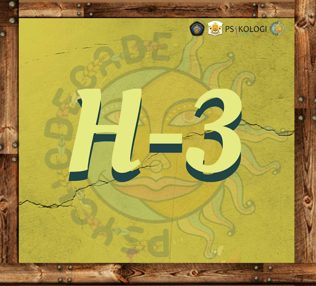 [ H-3 MENUJU MALAM PUNCAK PSYCODECADE ]
📣Halo Sahabat Psikologi📣 Mark your date! 
Karena kita semua bakal seru-seruan bareng Guest Star yang kece kece, ada siapa aja yahh?
We have 🎤Ekstraversi, 🎸Alienation, 🎹HAT
SO, jangan sampe kalian gak dateng dan melewatkannya yaa..