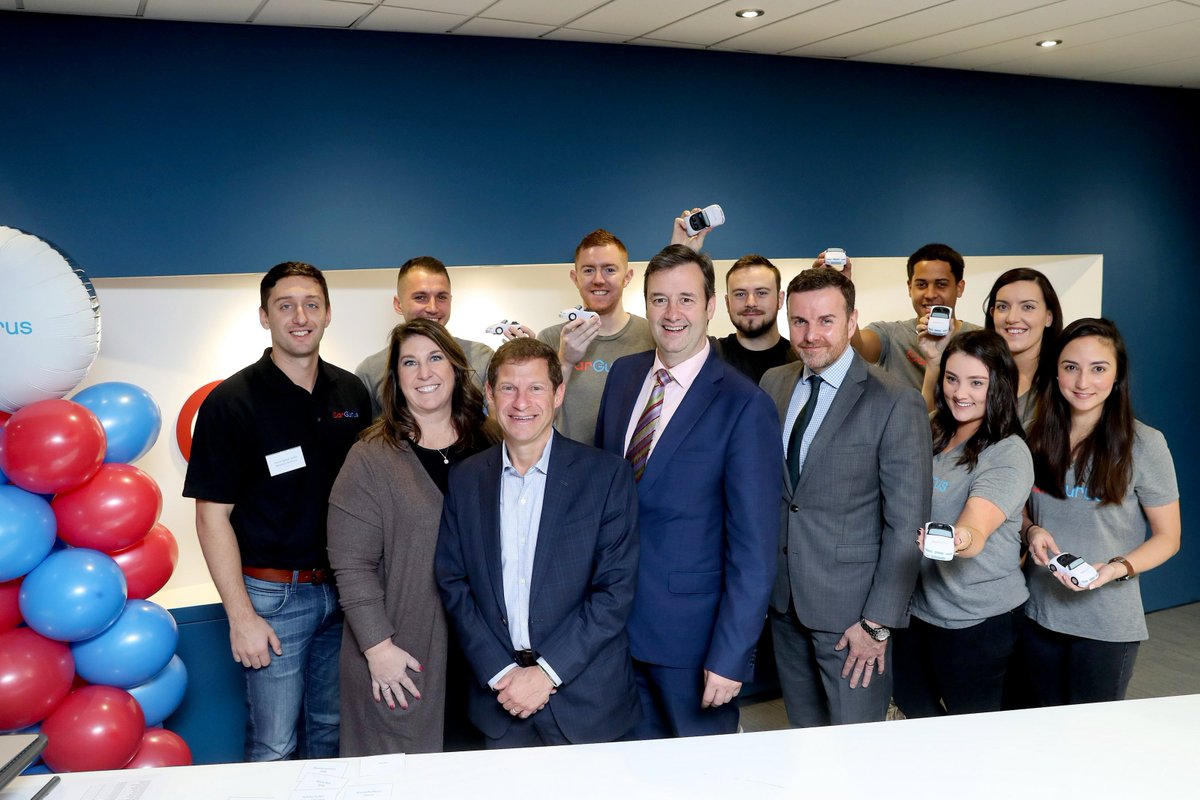 IDAIRELAND's tweet photo. CarGurus expands European HQ in Dublin - Minister of State Michael D’Arcy and CarGurus, Inc. COO Sam Zales officially opened the new office at a ceremony today https://t.co/Sz6xTMSKZJ https://t.co/YmWv8t04r5
