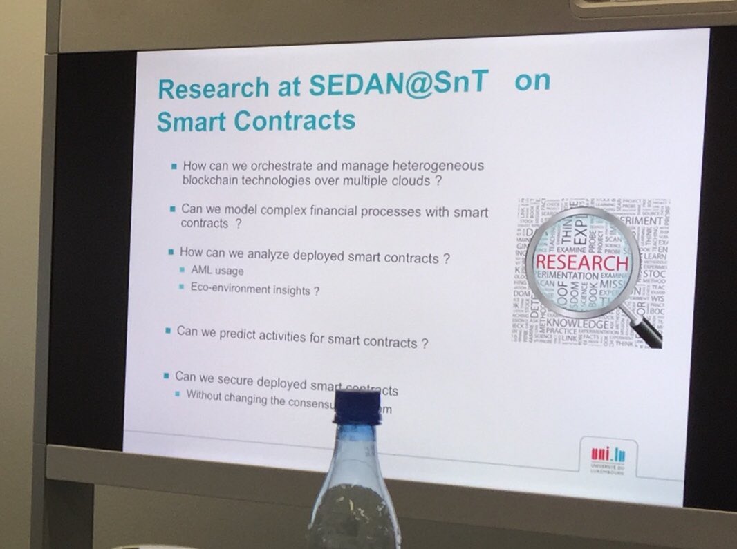 DirkStockmans's tweet photo. Stimulating presentations and talks, big thanks to @SnT_uni_lu #Blockchain #cryptography #security and #eVoting in context of #DigitalPole #Luxembourg https://t.co/1omYg0HuLs