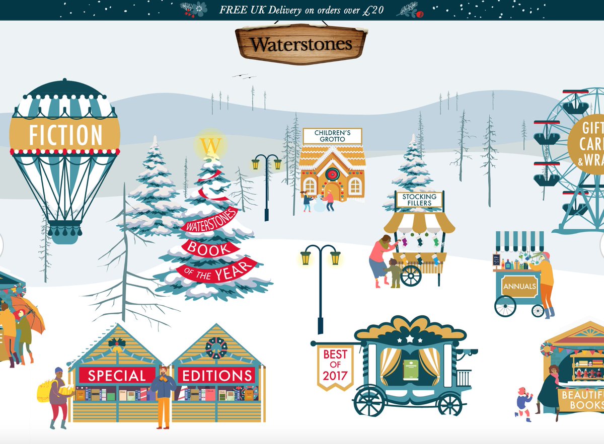 Waterstones's tweet photo. This year we've created a special Christmas Village to help you find the perfect gift. It's beautiful and you're all welcome... 2/3 https://t.co/3OC7iiQ9eh https://t.co/INTEj9UfQu