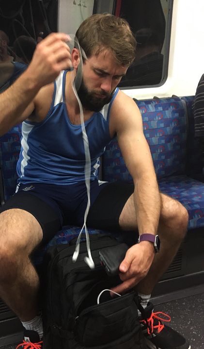 i_Bloke's tweet photo. Early morning Horny commuter on my way to work #beardtwitter #beardhunk #BeardBros #beardsmen https://t.co/zGGwbnsre1
