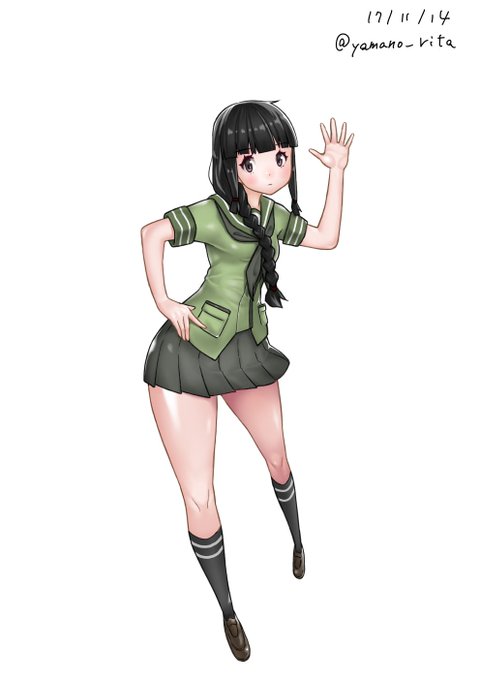 #艦これ
#北上
昨日の北上様を仕上げました 