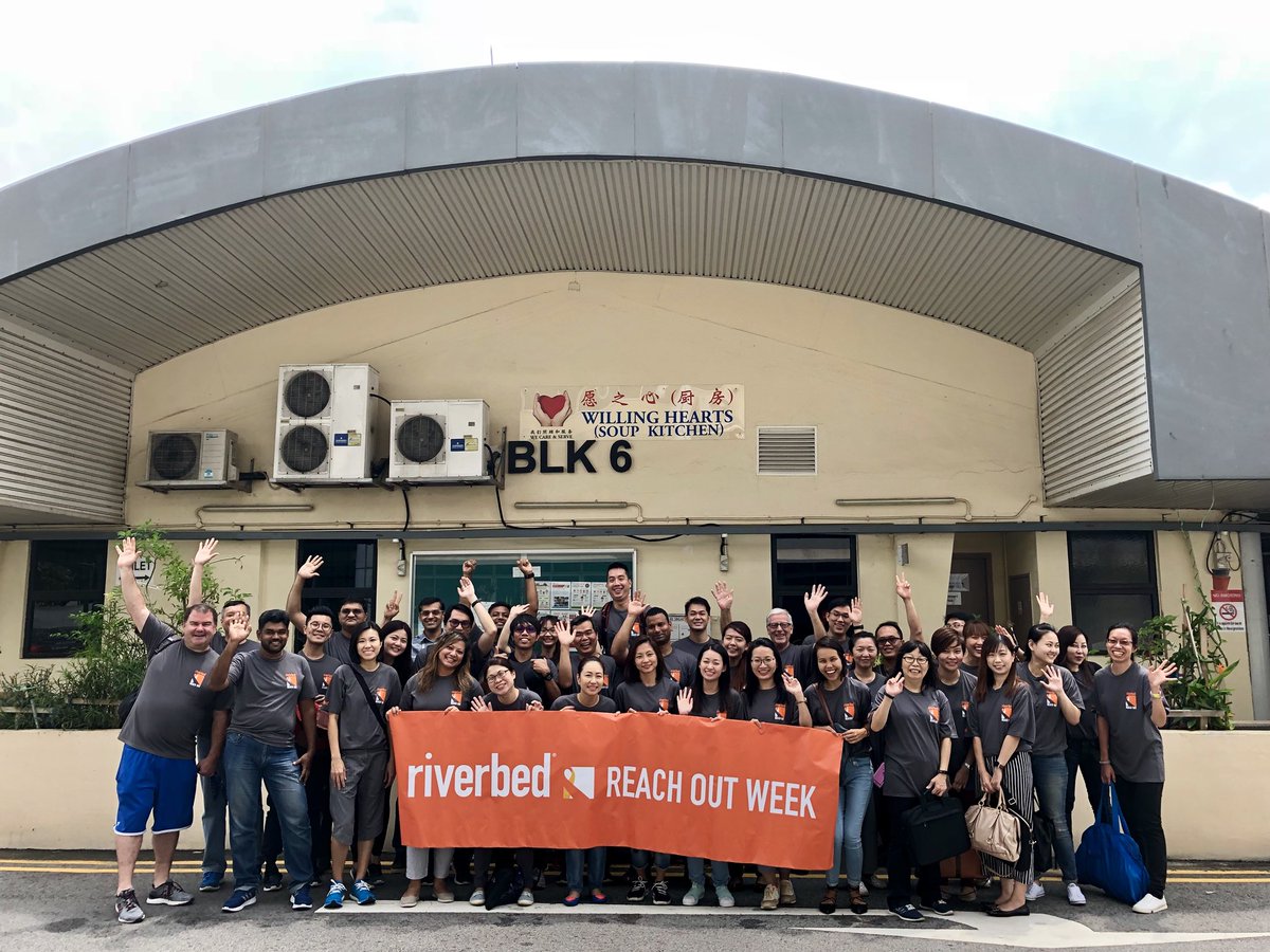 Joined 600+ #Riverbed colleagues from around the world today to volunteer in our communities. Awesome effort team SG! <a href="/WillingHeartsSG/">Willing Hearts SG</a>