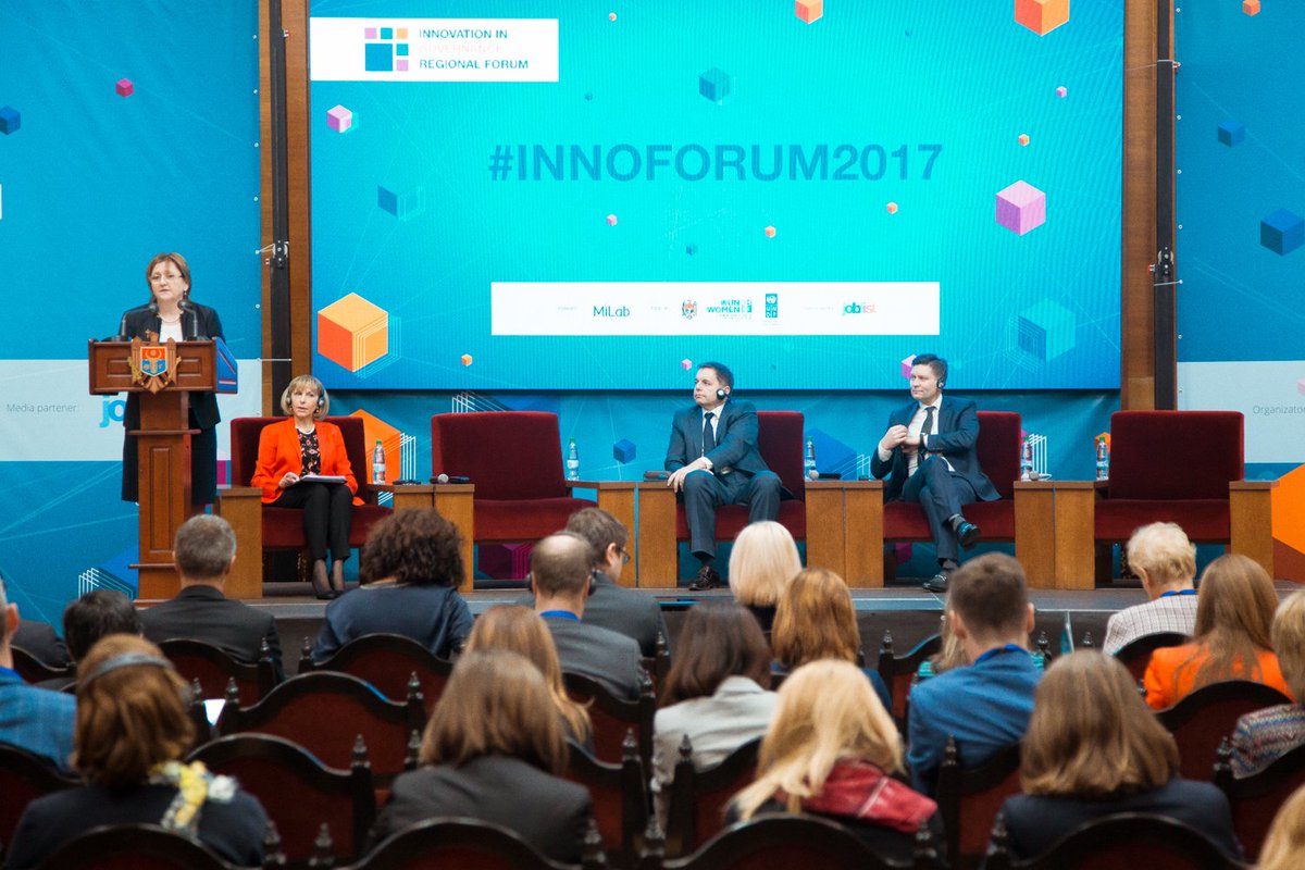 MiLab_MD's tweet photo. #Innovation in #Governance Regional Forum continues. A short review of the first day find here: https://t.co/7ZFdHYuRBt #Innoforum2017 #inno4dev #inno4gov https://t.co/Hht2AQdFK6