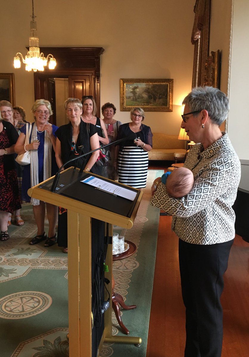 VicGovernor's tweet photo. Celebrating a centenary of Maternal Child Health Centres in Victoria https://t.co/q2B5bw6tsO