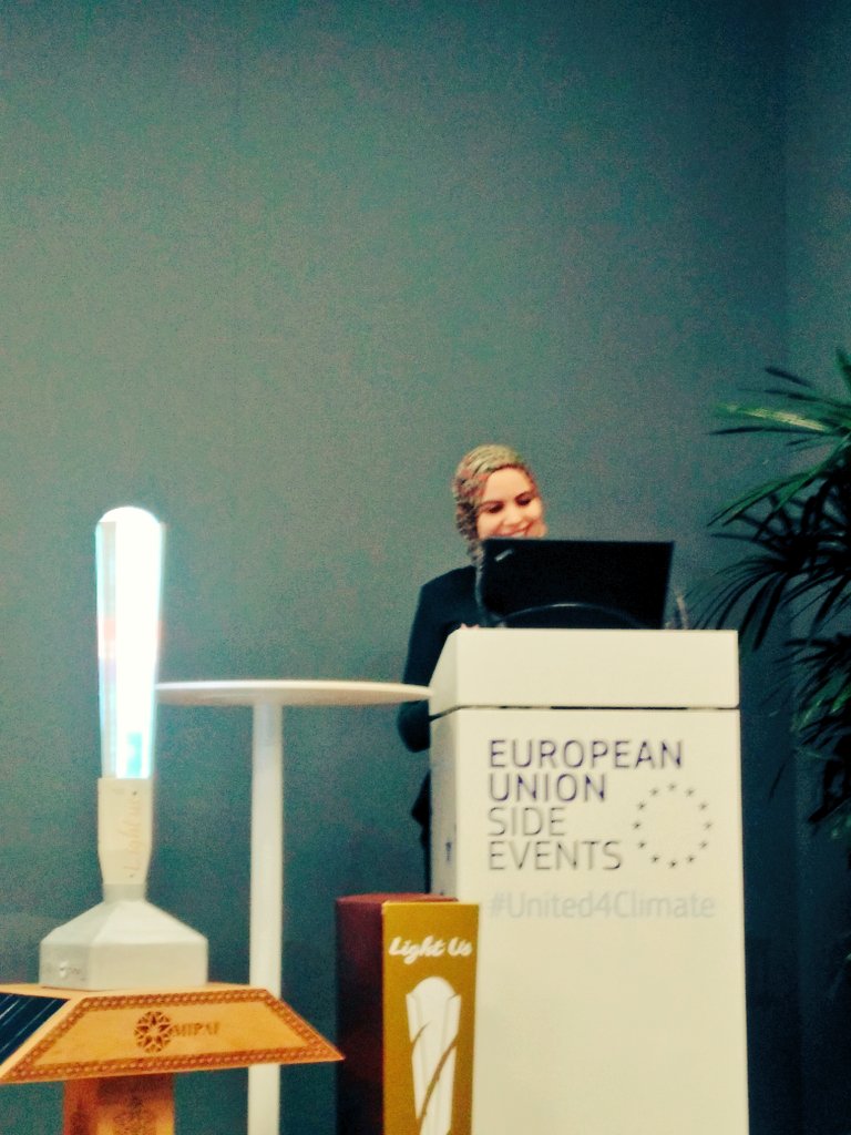 larutadelclima's tweet photo. "Don't speak about #youth, speak with youth !" @UfMSecretariat at the #EUpavilion with Mediterannean Youth Climate Network #MYCN https://t.co/SUhy1yIe3v #cop23 https://t.co/hmcjLIS3hj