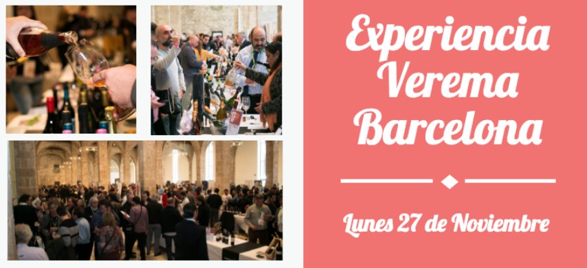 Experiencia <a href="/Verema/">Verema</a> Barcelona, el próximo Lunes 27 de noviembre estaremos presentes en la 5ª Edición de la Experiencia Verema, en el Museu Marítim de Barcelona os esperamos! 
Venta entradas tienda.verema.com/inicio/14-entr… #veremabcn #docava #ecowine #vinoeco #anaismuscat <a href="/1mes1fan3/">U MÉS U FAN TRES</a>