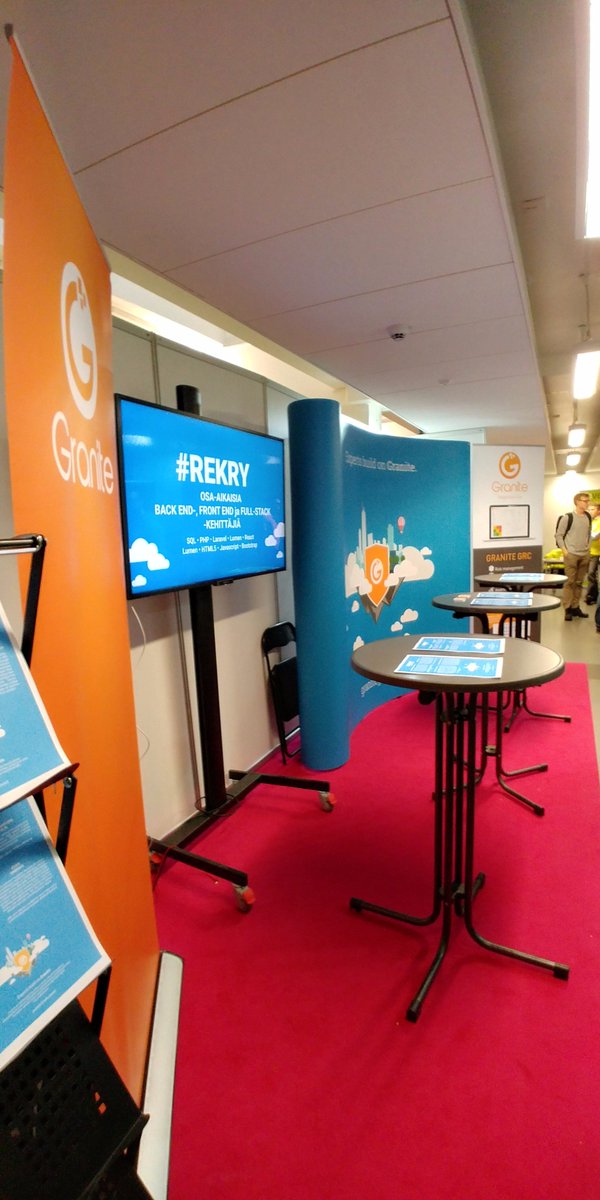 GranitePartners's tweet image. Getting ready! #ITHekuma #rekry @TampereUniTech