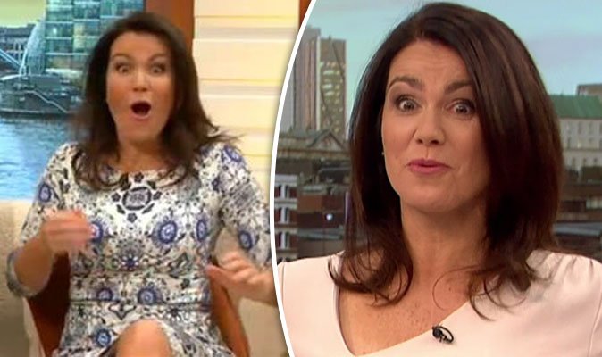 Daily_Express's tweet photo. Susanna Reid shrieks in terror as I'm A Celebrity LEECH makes a break for it #GMB

https://t.co/Rf0nZJCXHI https://t.co/wqdxQmF5SK
