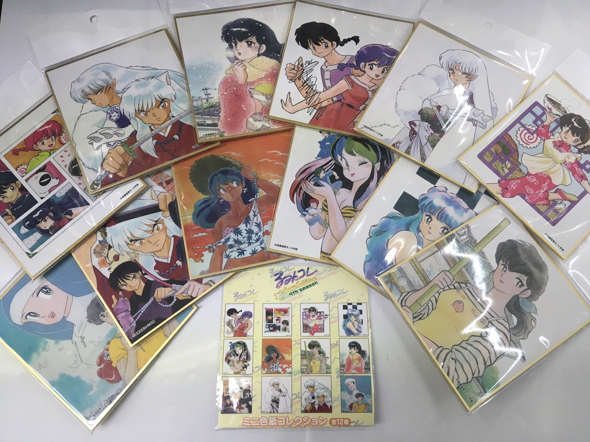 るみコレ ミニ色紙コレクション 全12種 コンプリート 高橋留美子 るみ