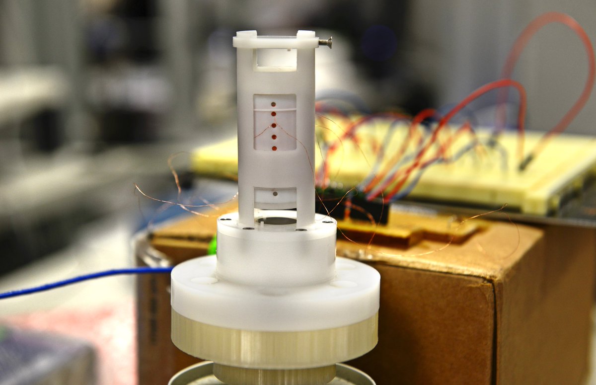 connect_ie's tweet photo. Valeria, a CONNECT researcher @UL, is using this energy harvester to turn vibrational energy into electrical energy. Imagine using your body motion to power your smart watch instead of a battery! #ShowOffYourScience #ScienceWeek https://t.co/TAkf99G0lg