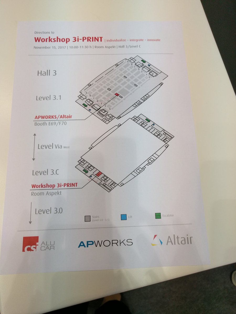 BlueGeckoTweets's tweet photo. Workshop #3iprint starts at 10 am in rooms Aspekt at #formext. https://t.co/9YjDLbix2b