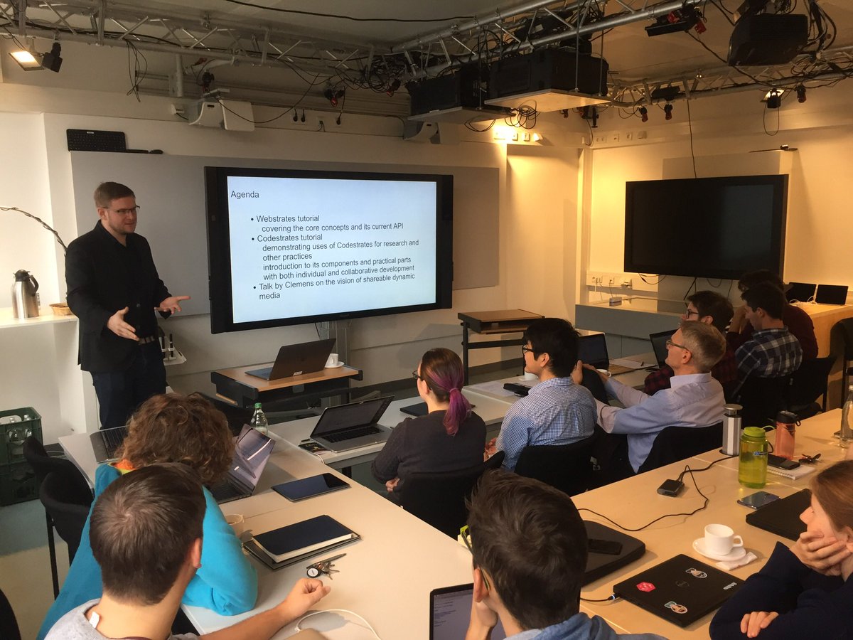 raedle's tweet photo. @cklokmose from @AarhusUni is kicking off the #Webstrates and #Codestrates workshop at the HCI Group @unikonstanz https://t.co/qj3SHHoT7I