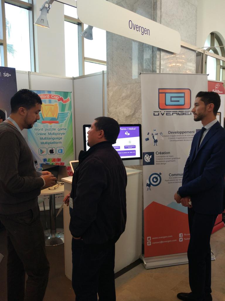 OverGen's tweet photo. Notre stand au #medit #alger vous êtes les bienvenus #overgen #egates #wordcup #startup https://t.co/nKYAmngVo7