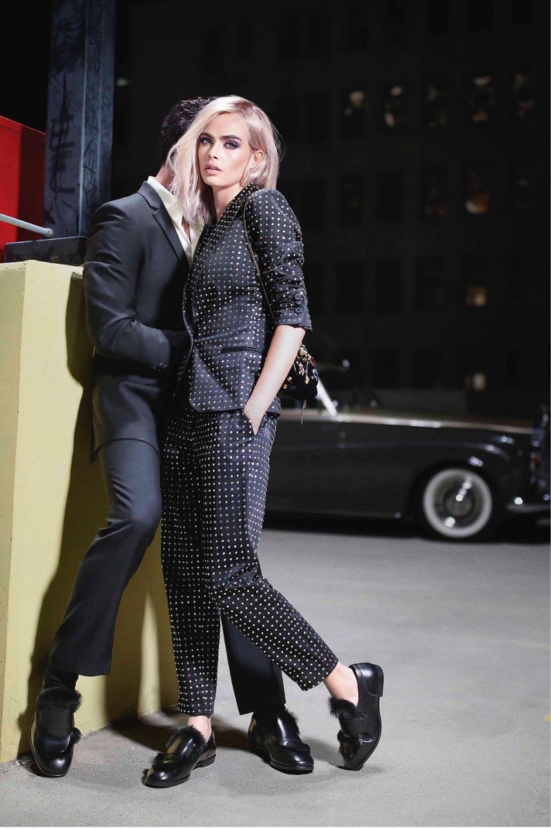 Cara Delevingne for Jimmy Choo’s exclusive holiday campaign. #4