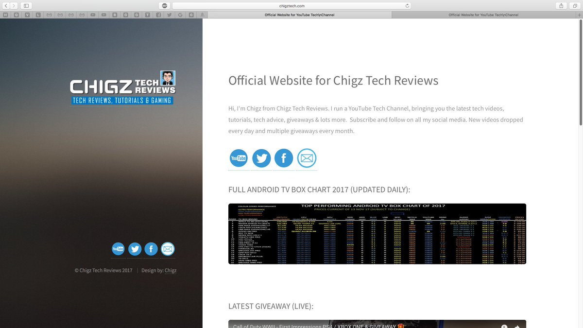 Chigz Tech Android Tv Box Chart