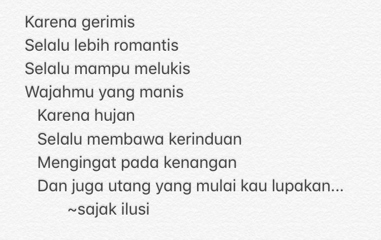 Puisi Hujan Romantis Puisi Hujan Romantis