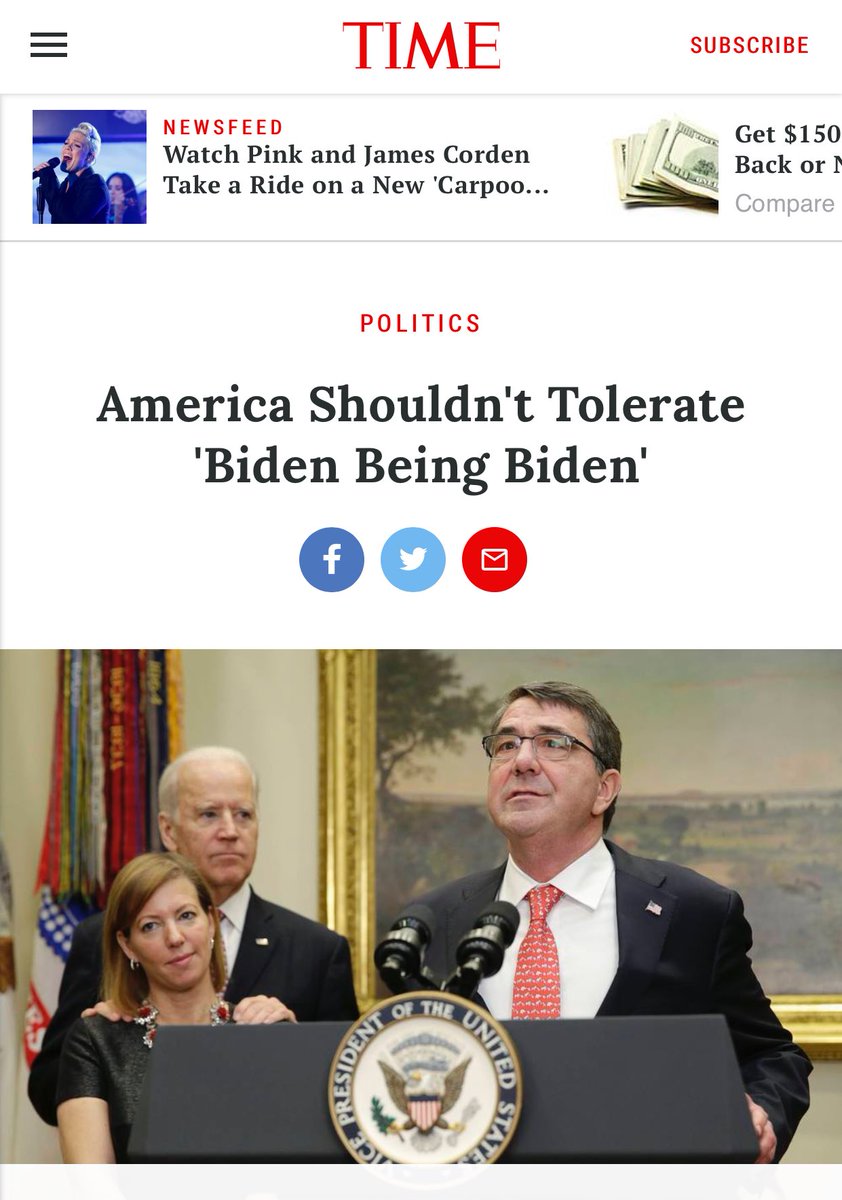 The media tried to warn folks about Joe Biden's creepiness, but people wouldn't listen.Even with a headline like "America Shouldn't Tolerate 'Biden Being Biden'..." 