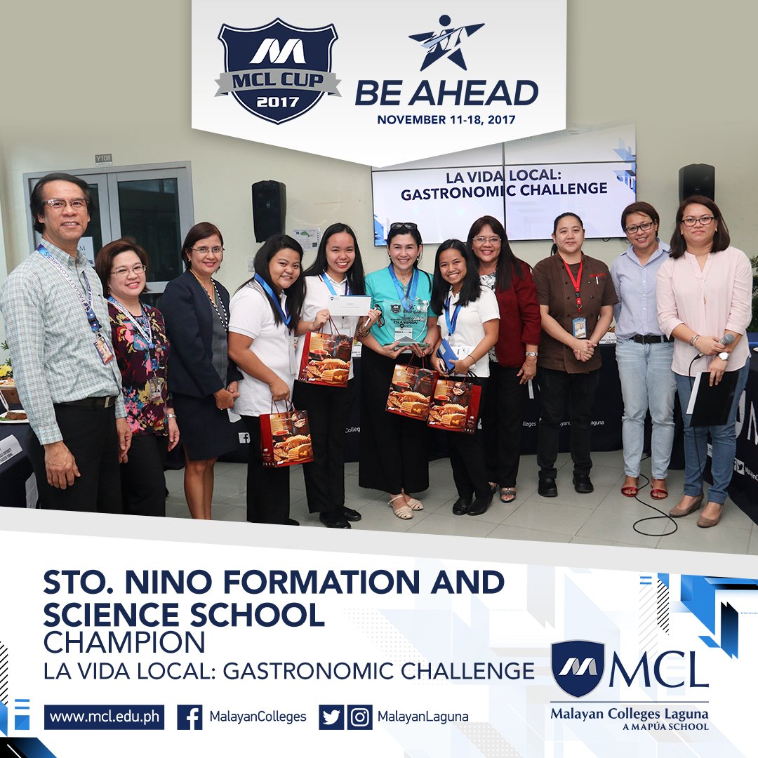 Malayan Colleges Laguna Mcl On Twitter Congratulations To The Congratulations To The Winners Of La Vida Local Gastronomic Challenge Mcl Cup 2017 Mclcup2017pic Twitter Ririzjo0ls