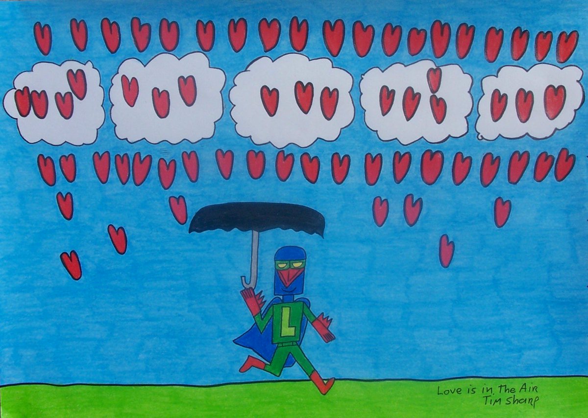 Love is in the air - Laser <a href="/Laser_Beak_Man/">laser beak man</a>  by Tim Sharp #love