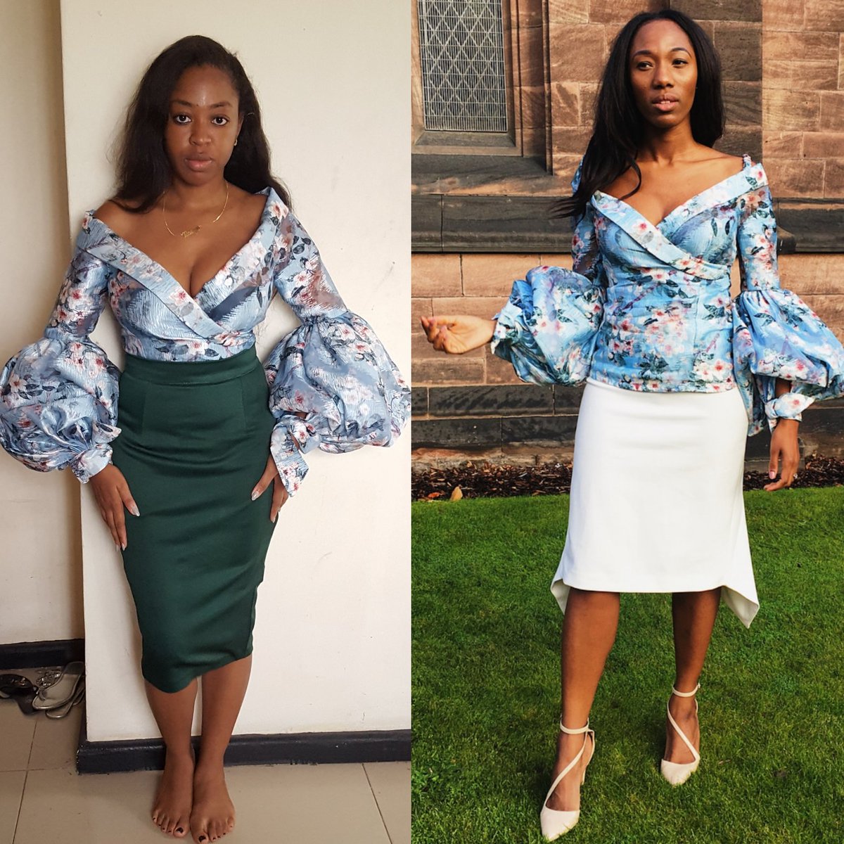 TITIBELO_'s tweet photo. ๐๐๐
@abskishills is a such a Beautiful Wedding Guest #InThatTITIBELOBlouse!
2Sets available on sale in Small and Medium.
#BuyNigerian #WearNigerian #TITIBELO #FloralPrint #WeddingGuest #BubbleSleeve https://t.co/BSGQk0fBNj