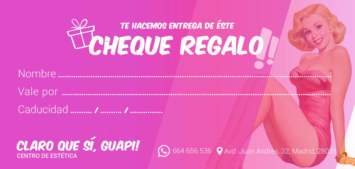 GuapiClaro's tweet photo. Estas navidades regala belleza y bienestar.
Descubre nuestros menús de belleza y cheques regalo.
Ideas originales para sorprender a quienes mas quieres. https://t.co/6TnSoWPiBh