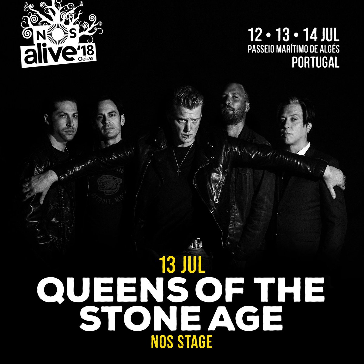 NOS_Alive's tweet photo. 💥@qotsa confirmados para dia 13 de julho no Palco NOS do NOS Alive'18! 💥 https://t.co/KwqHi9rtaa